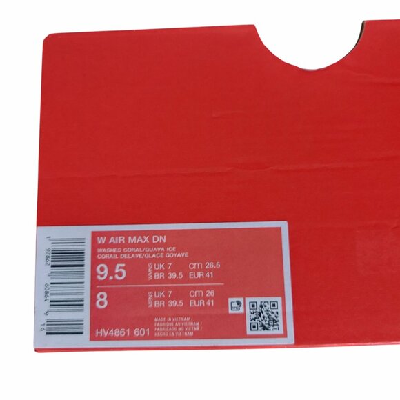 ✨Nike Air Max DN Low Sz 9.5 Women's Shoes Sneakers Washed Peach Coral HV4861-601 - Picture 7 of 10